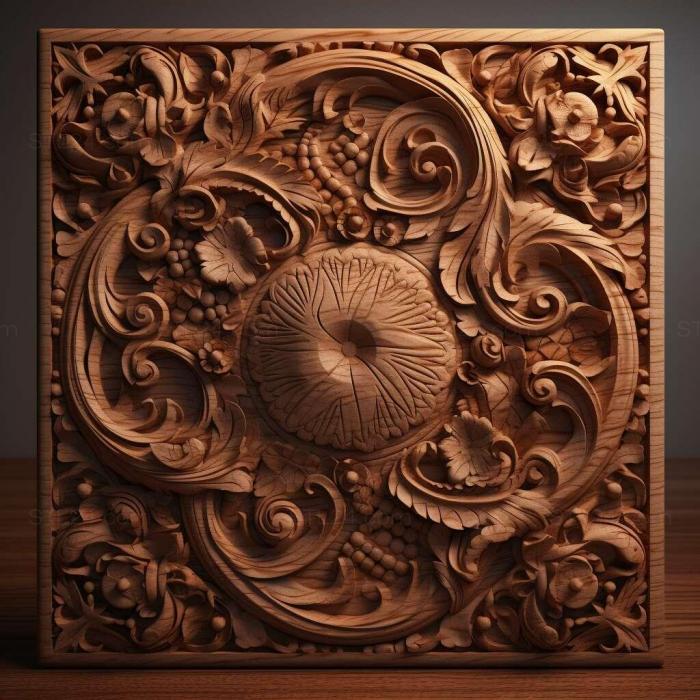Patterns and decorations (stl seamless 2, PATTERN_1118) 3D models for cnc
